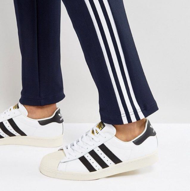 adidas Originals Superstar 80 s Trainers In White G61070 Men s