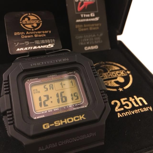 Casio G-Shock 25th Anniversary Dawn Black GW-5525A-1JF Multiband 5  (Discounted RM100
