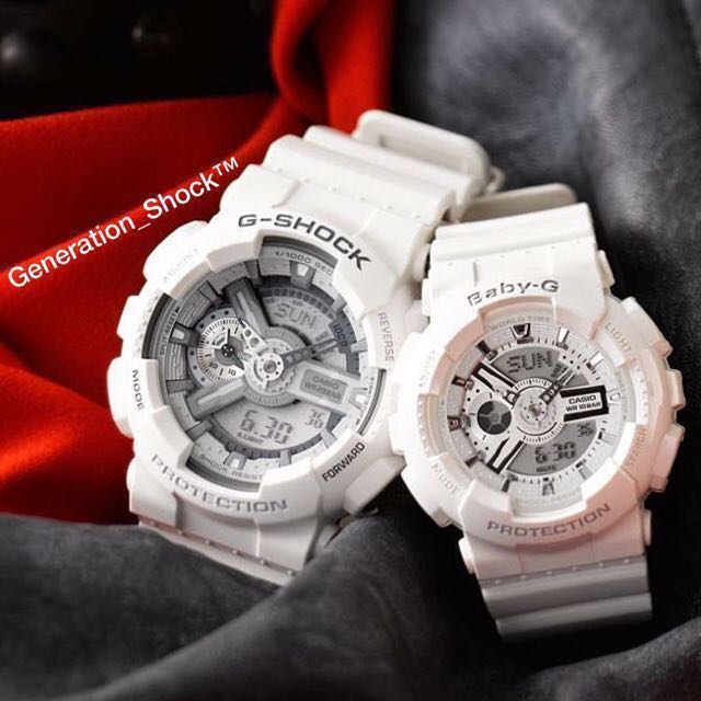 New Couple Set Babyg Gshock Unisex Diver Sports Watch 100 Original Authentic Casio Baby G Shock Ga 110c 7a Ba 110 7a3 Luxury Watches On Carousell