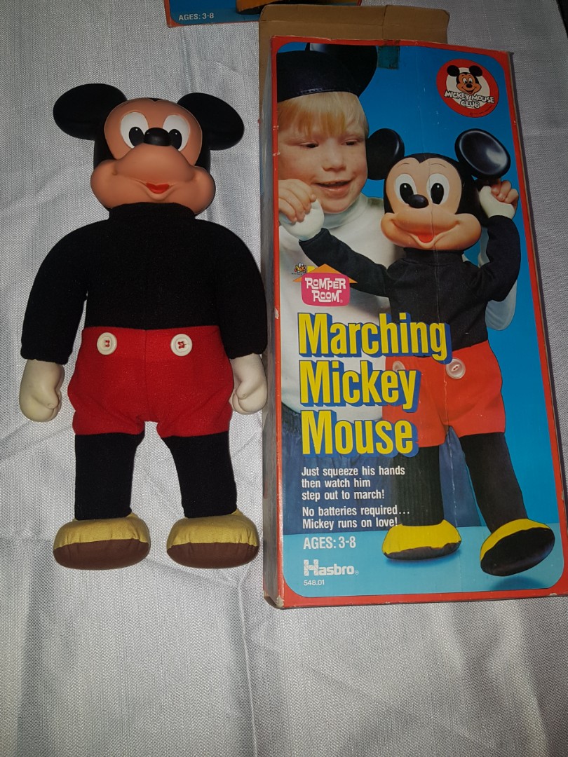 Marching mickey mouse doll hotsell