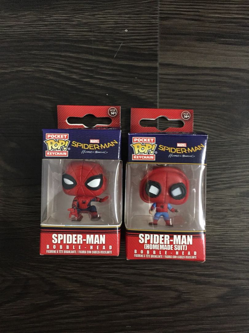 spider man homecoming pop keychain