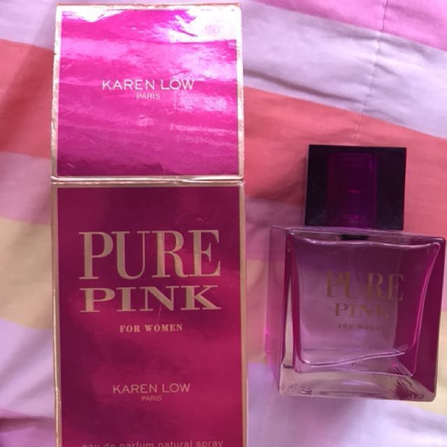 Karen Low Paris used perfume Pure Pink, Beauty & Personal Care, Fragrance & Deodorants on Carousell