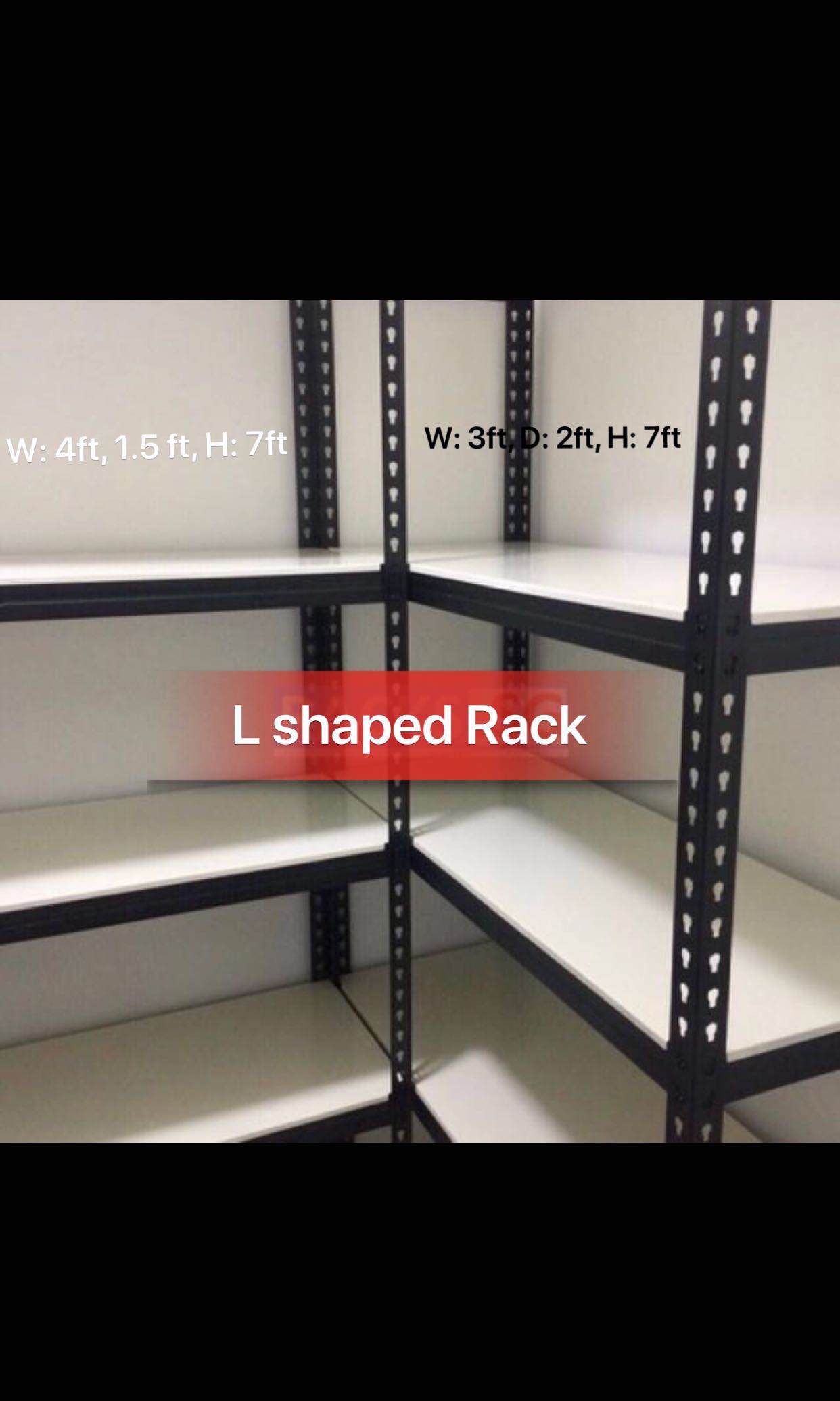 L Shaped Store Room Racks In Good Condition Furniture Others On
