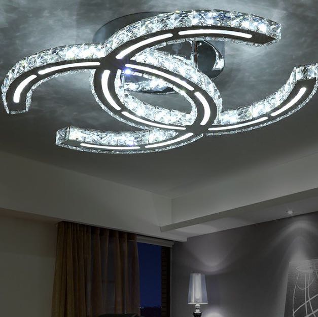Led Chanel ceiling light, Furniture & Home Living, Home Decor, Other Home  Decor on Carousell