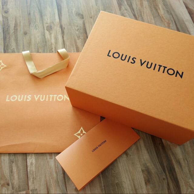 Louis Vuitton, Accessories, Louis Vuitton Packaging Giant Bag Box Tissue  Paper Dust Bag Receipt Jacket