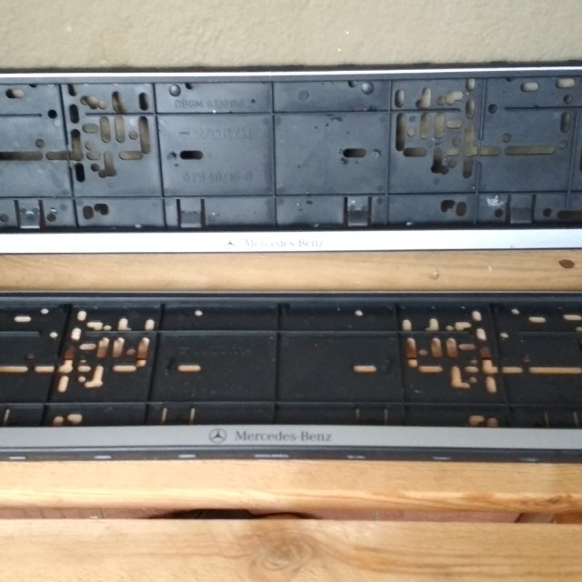 Number plate holder Mercedes Benz, Auto Accessories on Carousell
