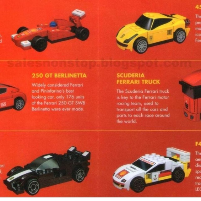 Original shell Ferrari Lego sports car collection Hobbies Toys