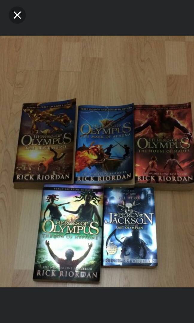 Percy Jackson Series Books Stationery Children S Books On Carousell