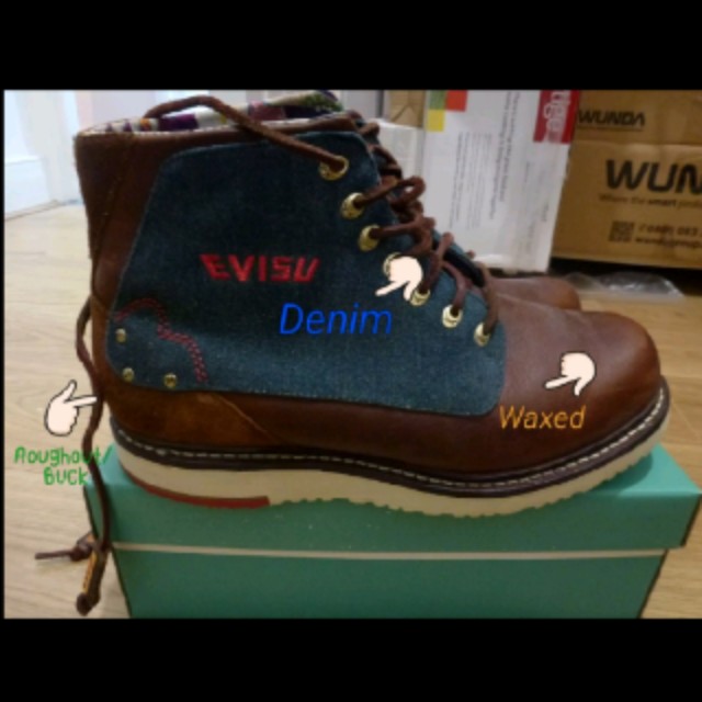 Evisu boots hotsell