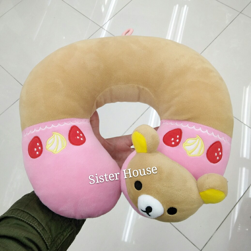 Rilakkuma Neck Pillow 鬆弛熊頸枕 Toys Games Soft Toys On