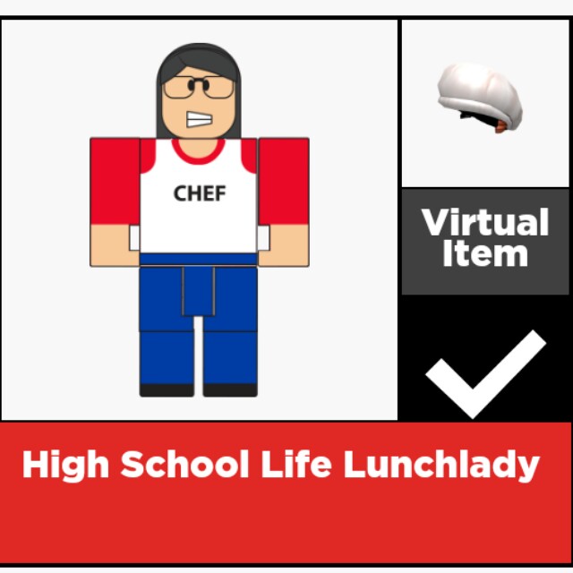 Roblox Series3 High School Life Lunchlady Toys Games Bricks Figurines On Carousell - rem roblox id