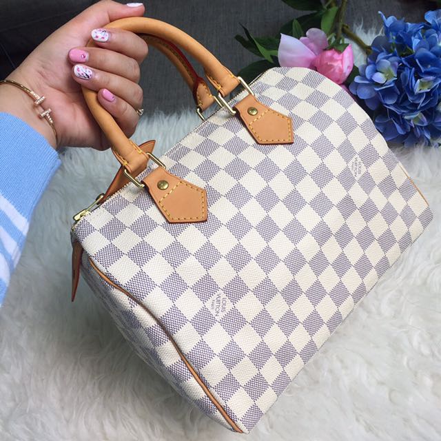 Louis Vuitton Vintage Damier Azur Speedy 25 - Neutrals Handle Bags,  Handbags - LOU808423