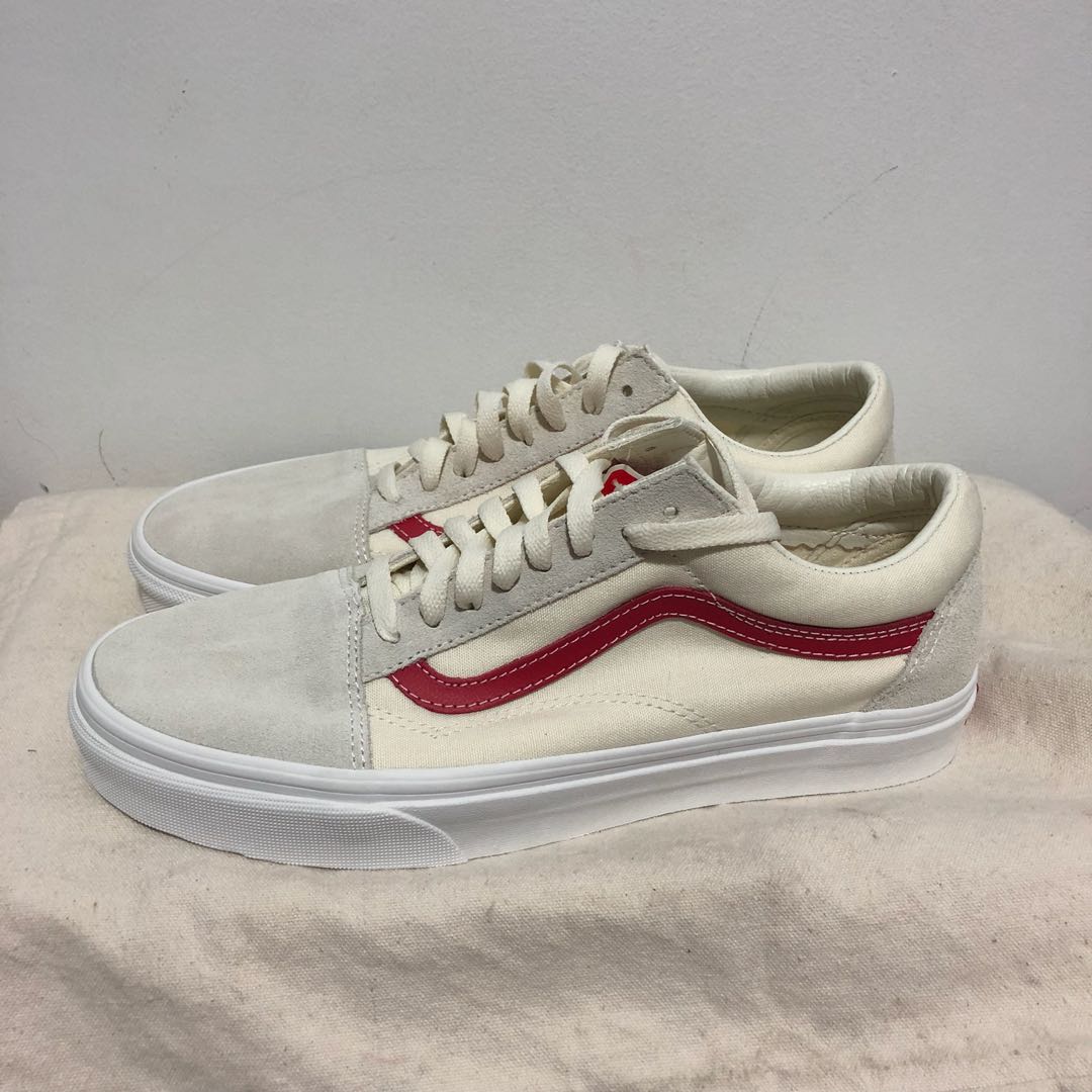 g dragon vans white red