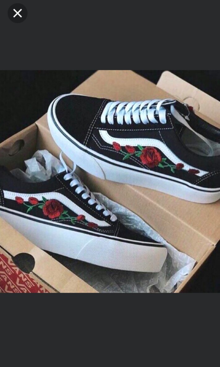 vans old skool roses vans old skool roses