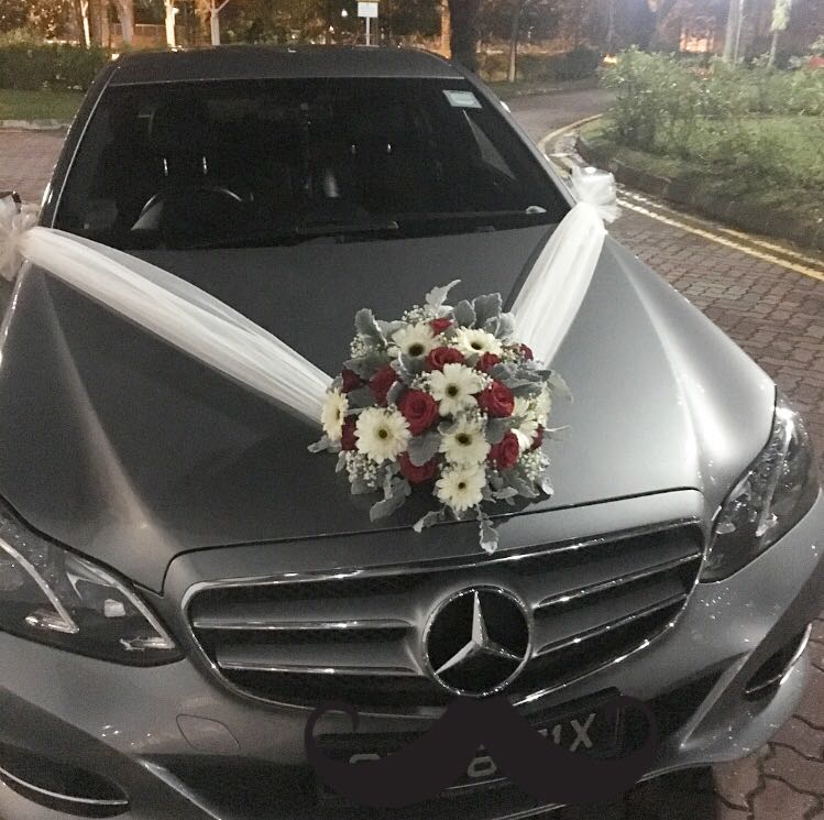 Wedding Car Fresh Flowers Bridal Car Deco Car Decorations
