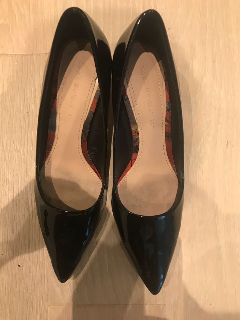 transparent mid heel shoes