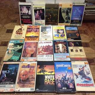 REPRICED: SALE: Classic VHS Tapes Movies
