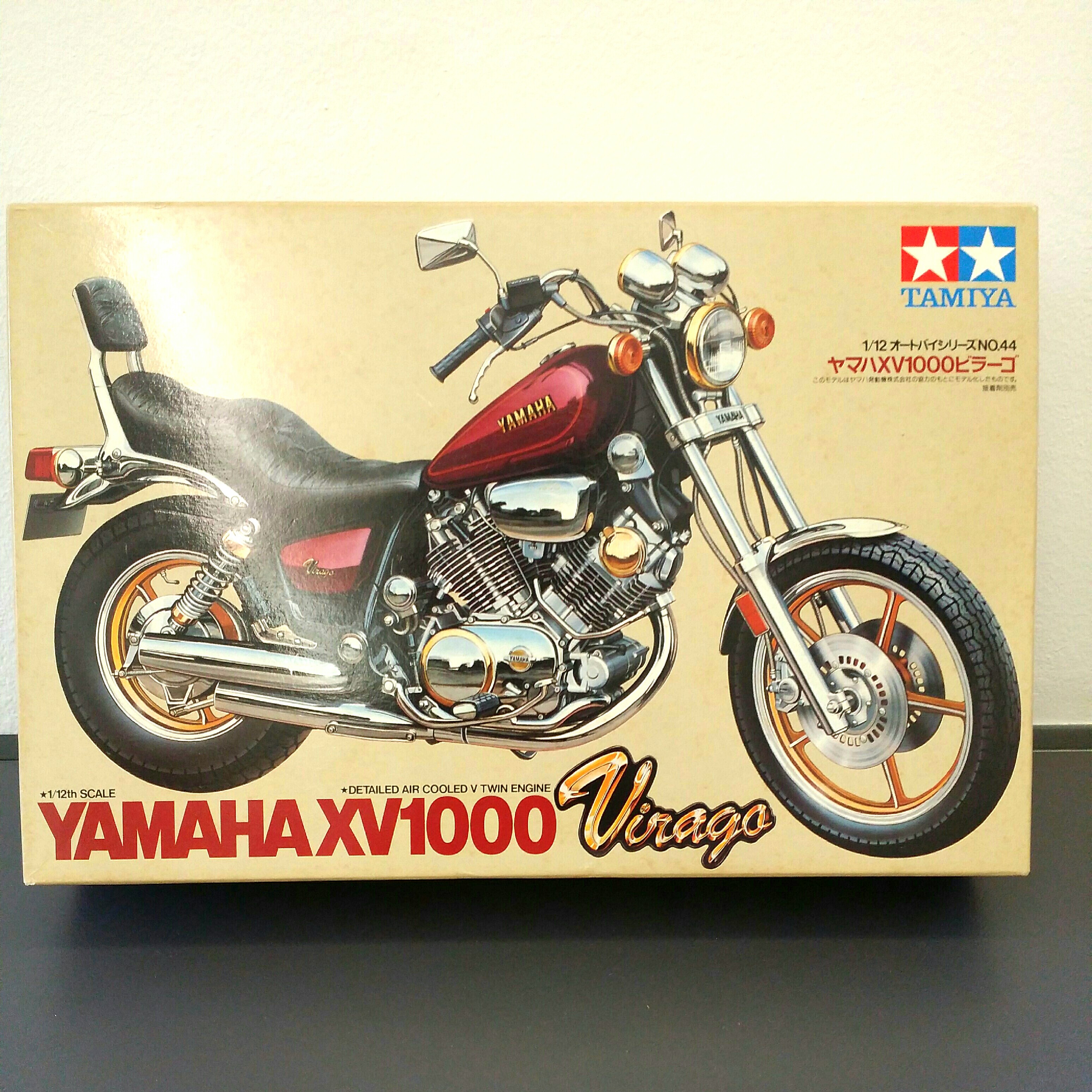 1/12 Tamiya Yamaha XV1000 Virago *Vintage Set* (Plastic Scale Motorcycle  Bike Model), Hobbies & Toys, Toys & Games on Carousell