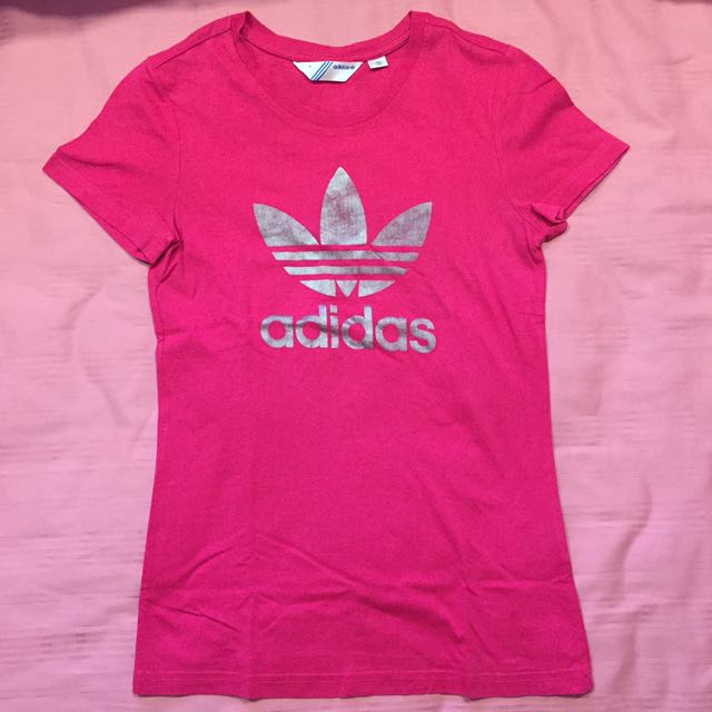 adidas pink t shirt