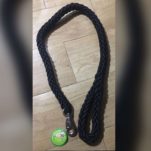 thick braided dog leash