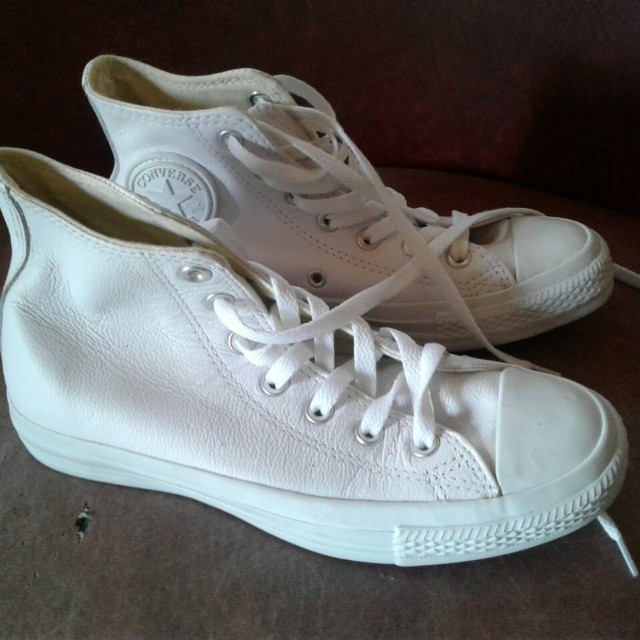 converse mid dainty leather