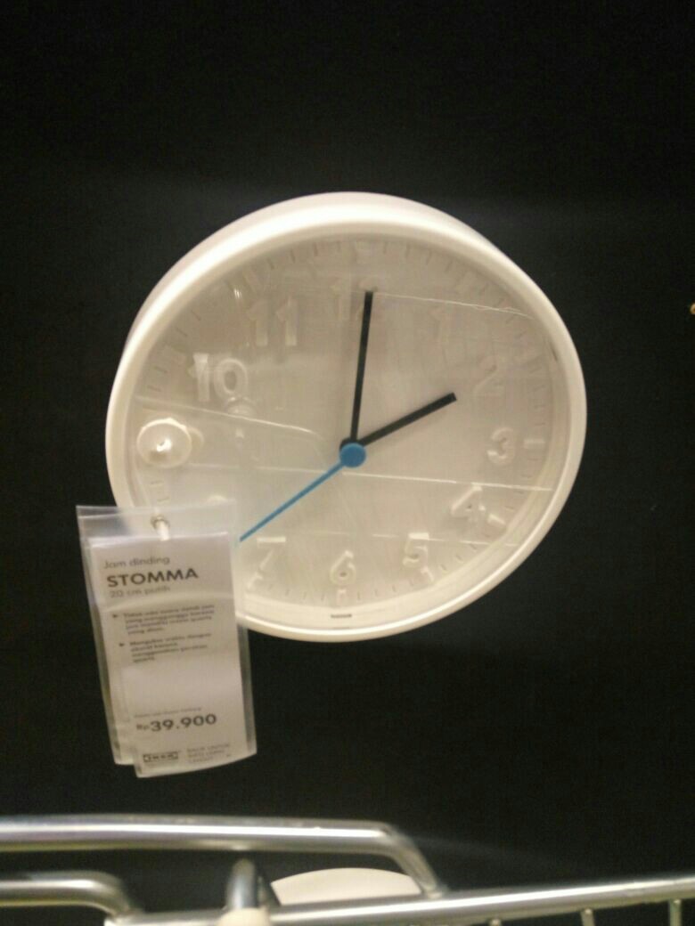 Ikea Stomma Jam Dinding Uk 20cm Perabotan Rumah Di Carousell