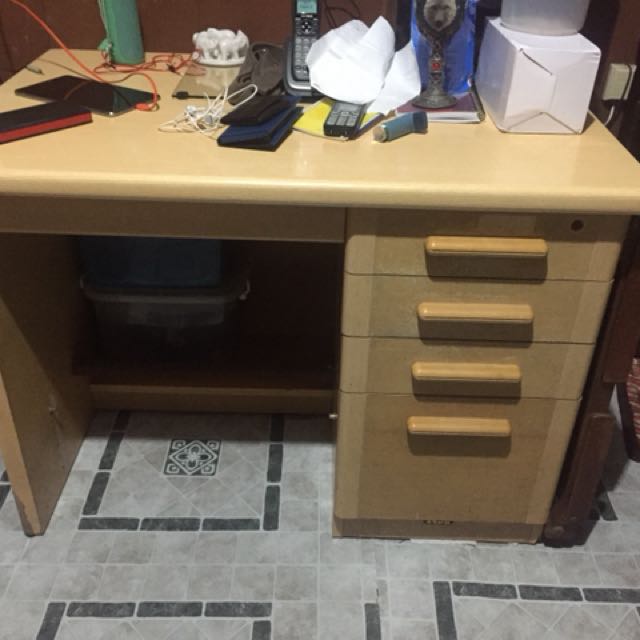 Japan Wood Study Table And Chair On Carousell