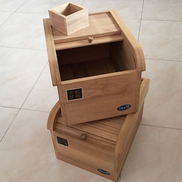 Japanese Wooden Rice Storage Box Home Appliances On Carousell The top countries of suppliers are japan, china, from which. japanese wooden rice storage box home