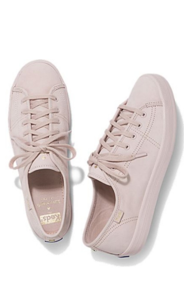 KEDS x Kate Spade Pink Leather Sneakers 