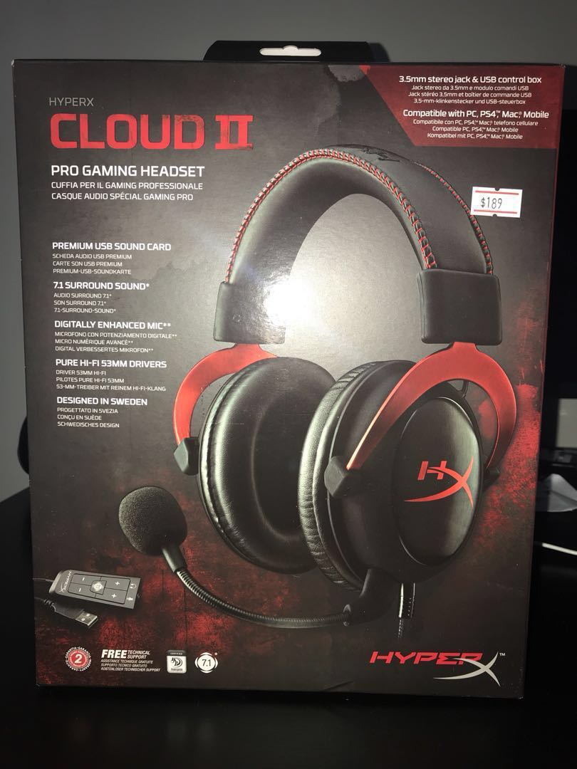 Kingston Hyperx Cloud Ii Gaming Headset Toys Games Video Gaming Gaming Accessories On Carousell