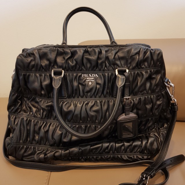 prada lambskin handbag