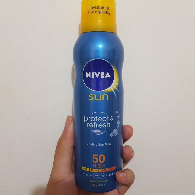 Nivea Spray Sunblock, Beauty & Personal Care, Face, Face Care on Carousell