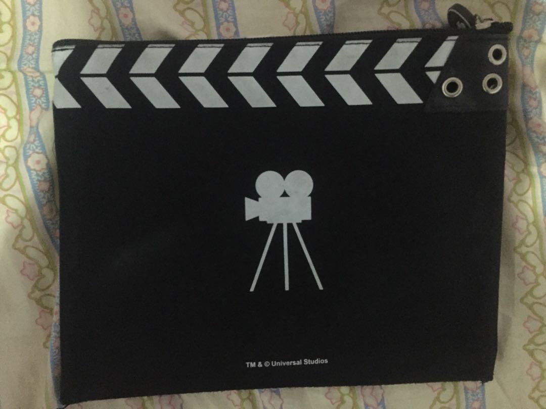 Pouch - lights camera action clapboard (Category: Vision Care) located in Quezon City. Submitted by olivia_finds (Listing ID 157398898, Image 2). Description: Selling this cute pouch I got from Universal Studios Singapore. Still in good condition :) Price still negotiable .