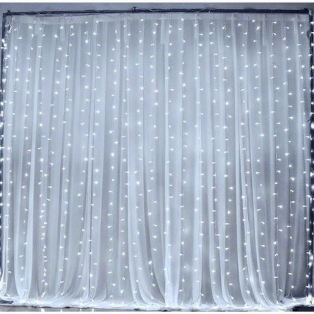Abrations 3m X Curtain Fairy Lights Stage Backdrop Hotel Photo