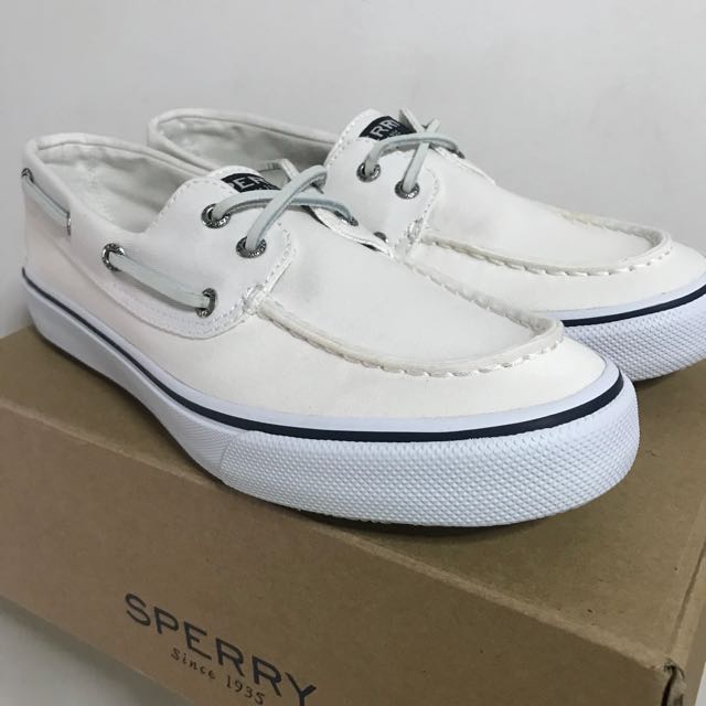 Sperry Bahama Boat Shoe (White), Men's 