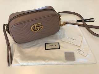Authentic Gucci GG Marmont Matelasse Small Bag