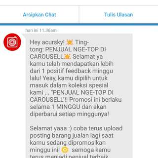 Thank u carousell