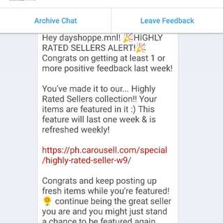 THANK YOU CAROUSELL! 😍😘
