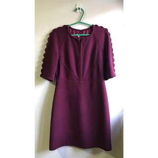Jessica Maroon Dress