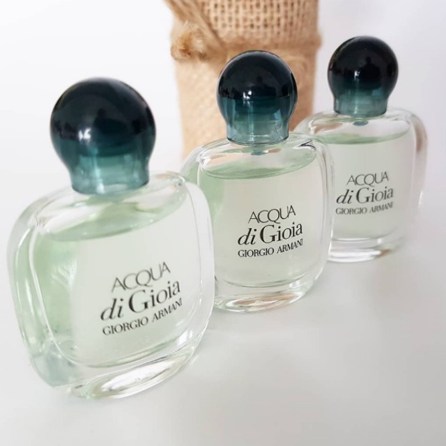 Sold Out Giorgio Armani Acqua Di Gioia Miniature Perfume 5ml Health Beauty Perfumes Nail Care Others On Carousell