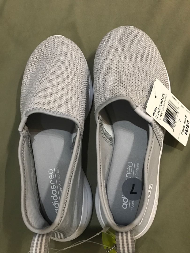 Adidas Neo Cloud Foam Slip On Women s Fashion Footwear Sneakers