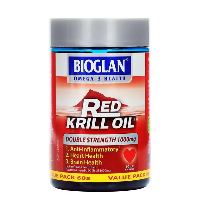 Bioglan Red Krill Oil 1000mg 60 capuses, Beauty & Personal Care, Foot