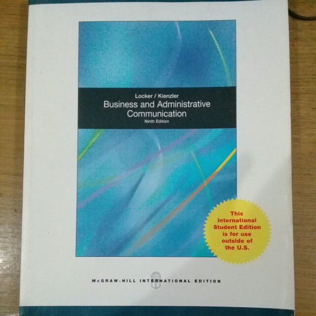 Business And Administrative Communication 9th Edition Buku