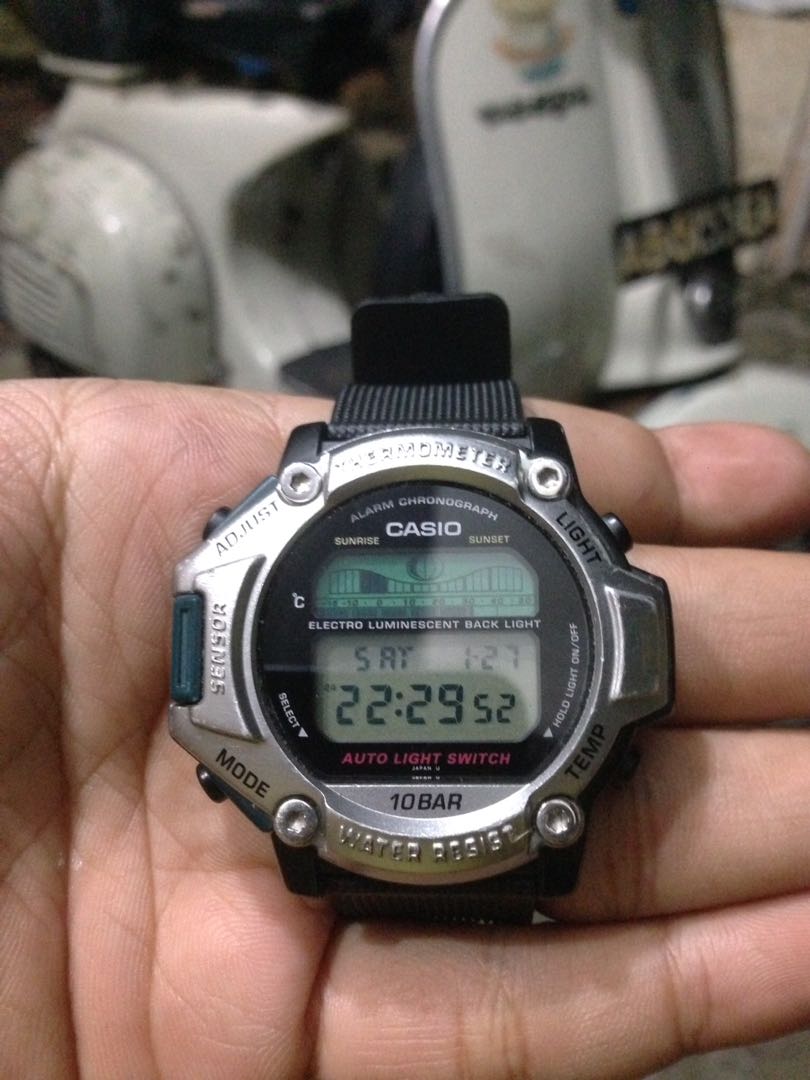 Casio Protrek Prt 11, Fesyen Pria, Jam Tangan di Carousell