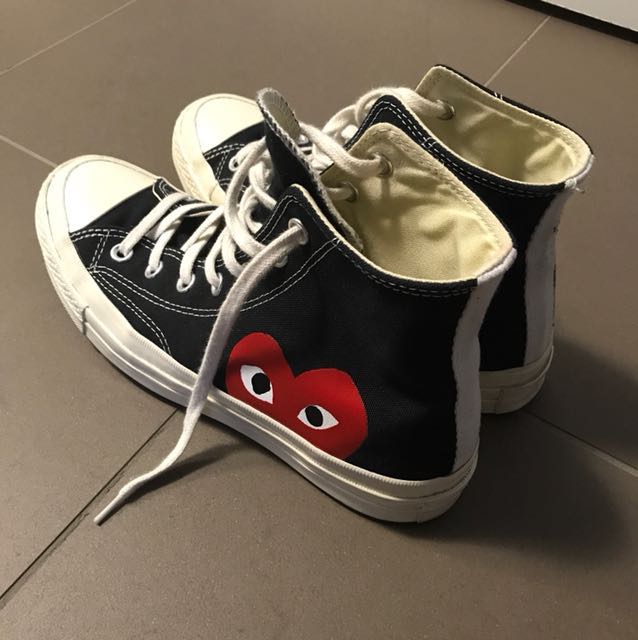 cdg high top black