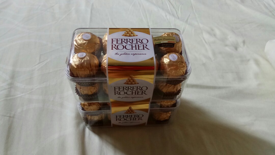 Ferrero Rocher Chocolate 2 Boxes Food Drinks Packaged Snacks On Carousell