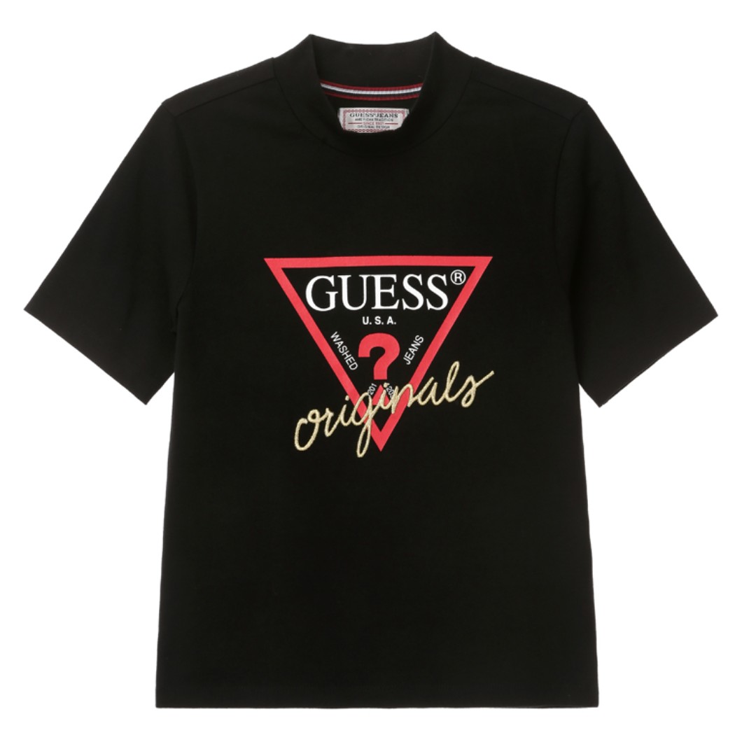 GUESS Korea - Originals T-shirt with Guess Triangle Logo, Women's ...