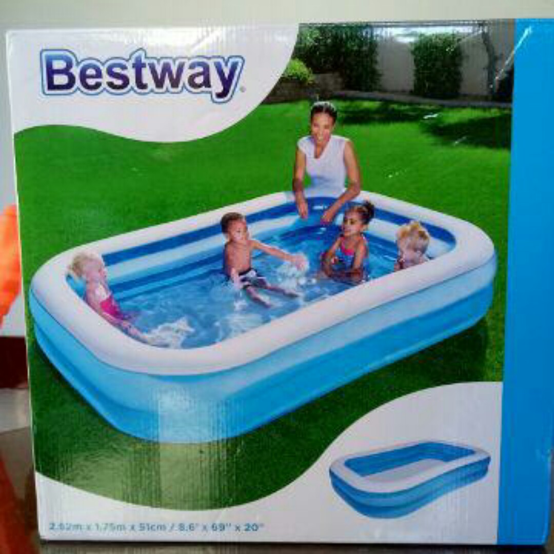 Kolam Renang Bestway Kotak Jumbo Bayi Anak Mainan Baby Walker Di Carousell