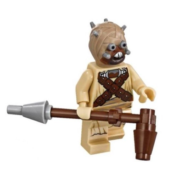 Genuine LEGO Star Wars Tusken Raider Minifigure w/ weapon 75173, 75081, 75198 