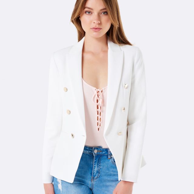 forever new white blazer